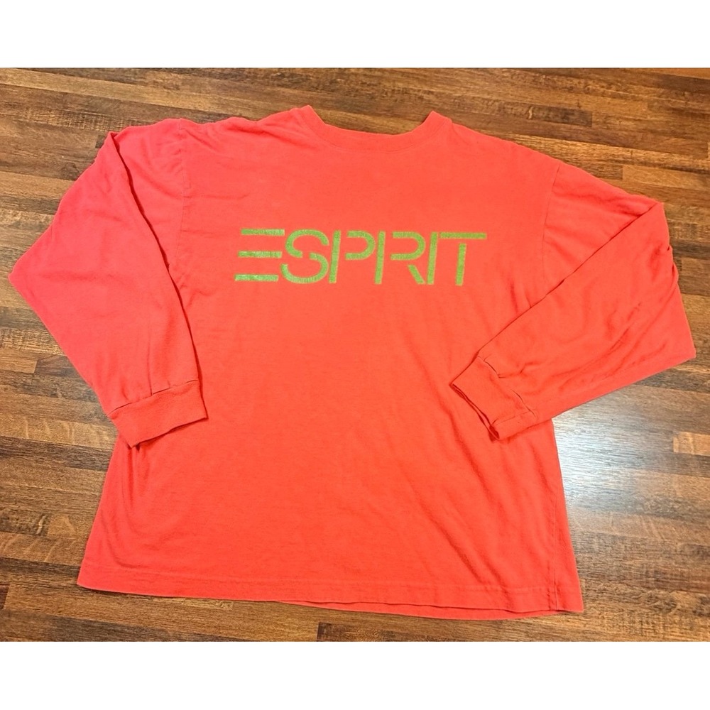 Vintage 80s Espirit Long Sleeve T-Shirt Womens size medium.